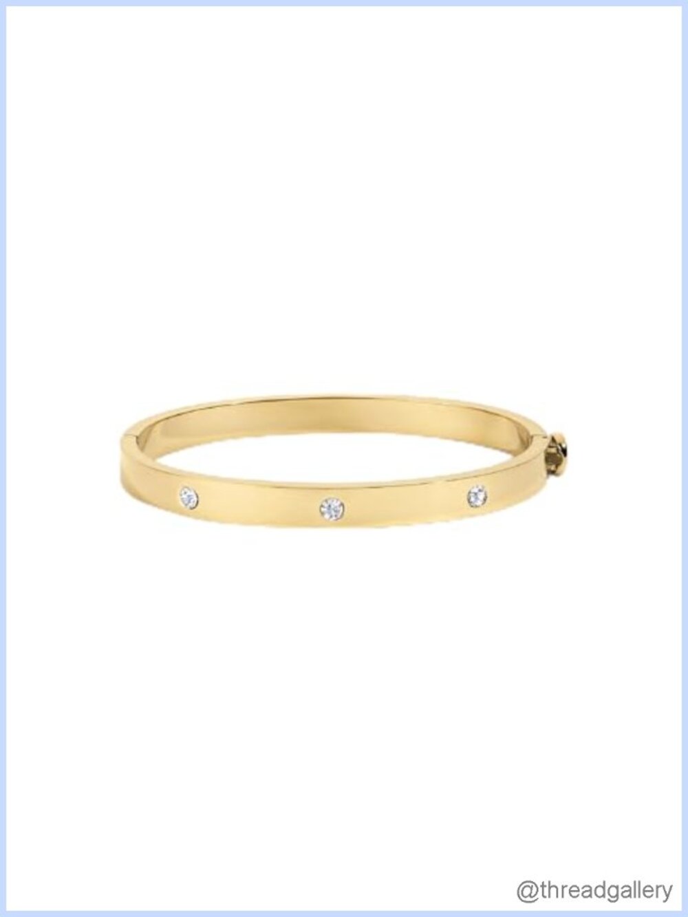 14K Gold Plated Bangle Bracelet, Delicate Adjustable Everyday Jewelry